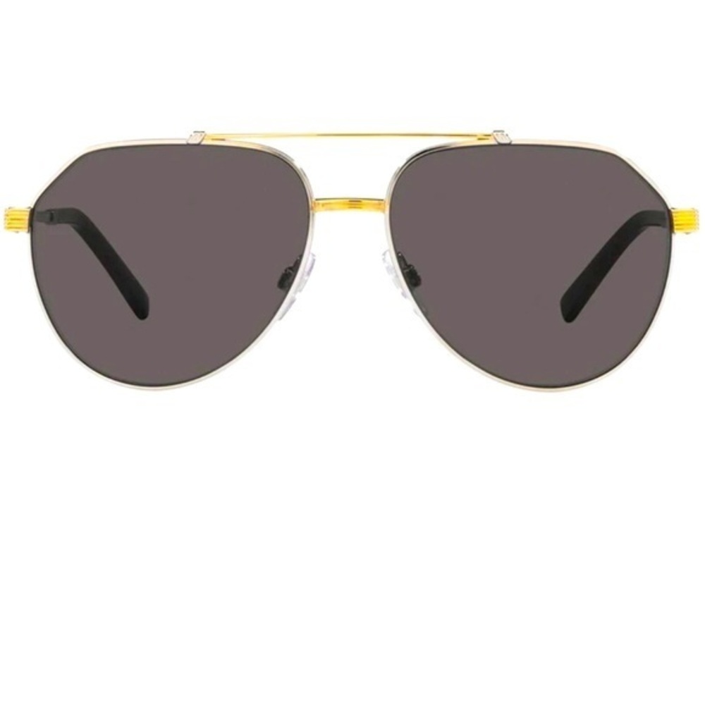 Dolce & Gabbana Unisex Aviator Sunglasses Silver/Gold